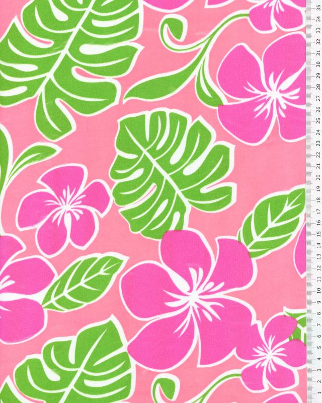 Polynesian Fabric MOEMOEA Pink - Tissushop